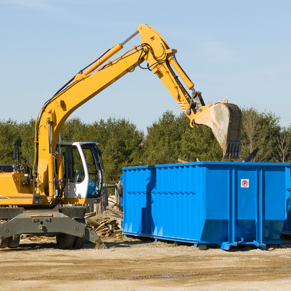 can i choose the location where the residential dumpster will be placed in Hoffman